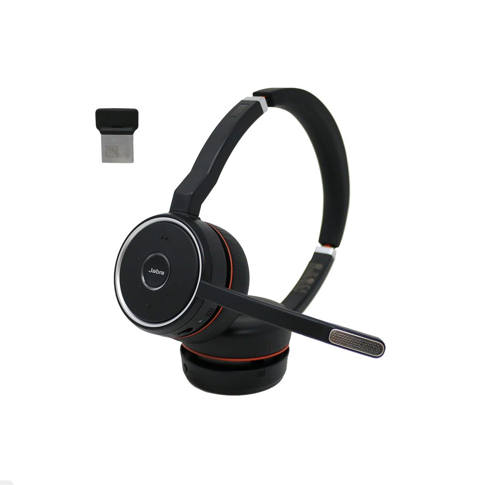 steen masker warmte Jabra Evolve 75 DUO UC Bluetooth Wireless Headset with USB Dongle (Cer –  iHeartCamera
