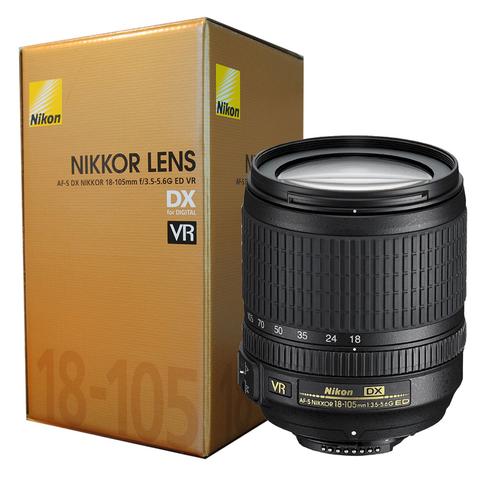 Nikon AF-S DX NIKKOR 18-105mm f/3.5-5.6G ED VR Lens with