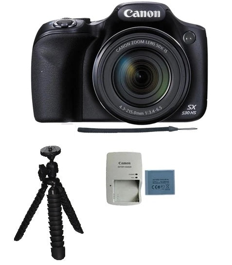 Canon PowerShot SX530 Digital Camera w/ 50X Optical Zoom - Wi-Fi & NFC  Enabled (Black)