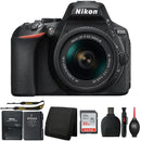 Nikon D5600 Digital SLR Camera with 18-55mm Lens and Accessory Bundle