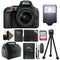 Nikon D5600 DSLR Camera with 18-55mm Lens Flash and Deluxe Accessory Kit
