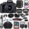 Canon EOS 3000D / Rebel T100 / 4000D Digital DSLR Camera Body with EF-S 18-55mm f/3.5-5.6 III Lens Accessory Bundle