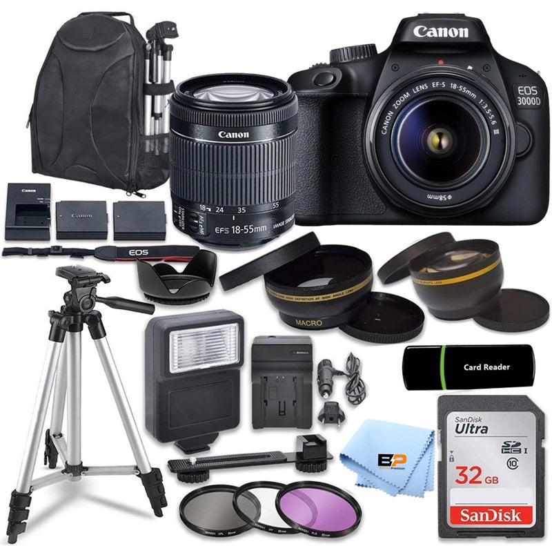 Cordelia toon etnisch Canon EOS 3000D / Rebel T100 / 4000D Digital DSLR Camera Body with 18M –  iHeartCamera