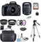 Canon EOS 4000D 18MP Digital SLR Camera + 18-55mm Lens + 32GB + 50Inch Tripod + Top Accessory Kit
