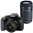 Canon EOS 800D / T7i/ 24.2MP Wi-Fi D-SLR Camera with Canon 18-55mm and 55-250mm IS STM Lens