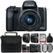 Canon EOS M50 Mirrorless Digital Camera with 15-45mm Lens and 32GB Accessory Kit - Black
