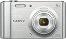 Sony Cyber-shot DSC-W800 20.1MP Digital Camera 5x Optical Zoom Silver