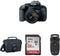 Canon EOS Rebel T7i DSLR Two Lens Kit with 18-55mm and 55-250mm Lenses & sd Card w/Camera Bag