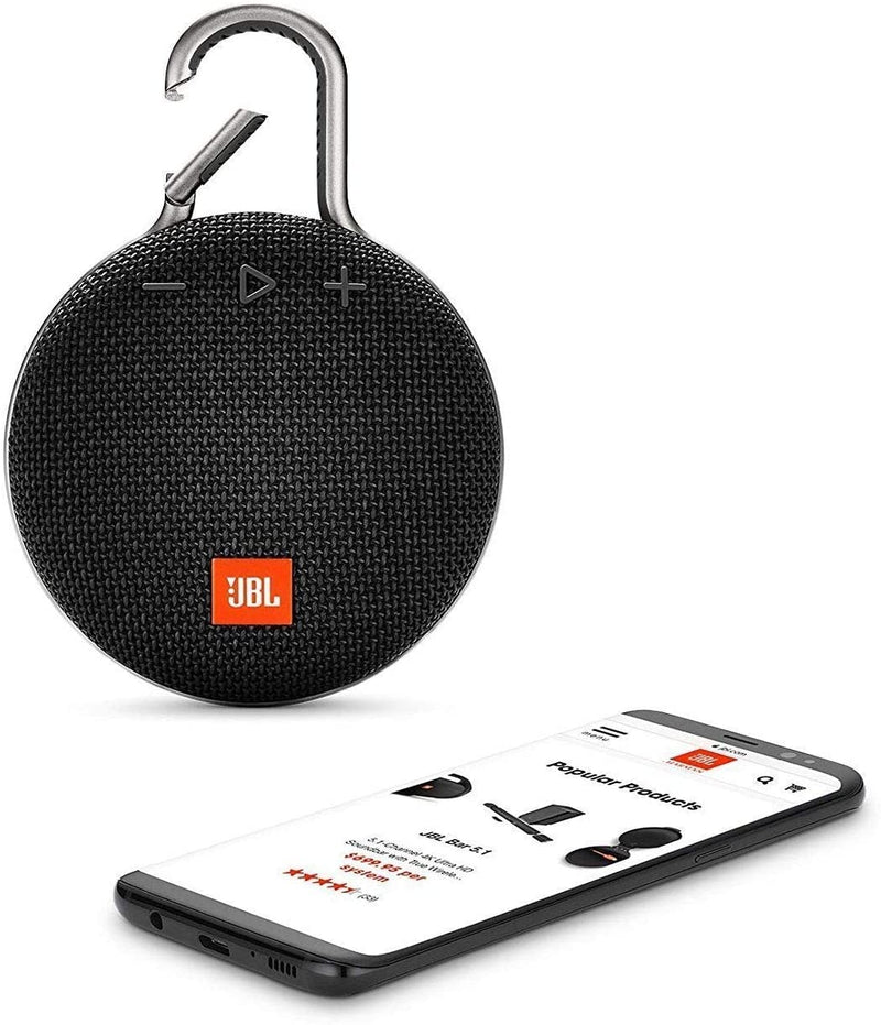 JBL - Clip 3 Portable Bluetooth Speaker - Black