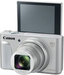 Canon PowerShot SX730 Digital Camera w/40x Optical Zoom & 3 Inch Tilt LCD - Wi-Fi, NFC, & Bluetooth Enabled (SILVER)