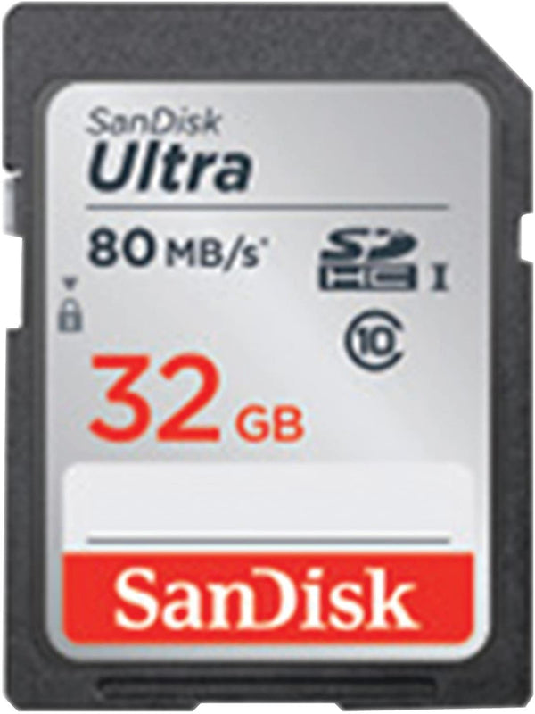 Sandisk Ultra SDHC 32GB 80MB/S C10 Flash Memory Card (SDSDUNC-032G-AN6IN)