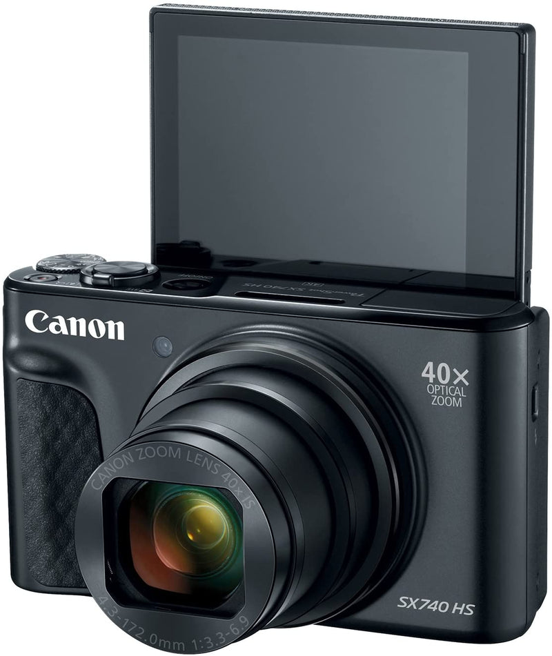Canon PowerShot SX740 HS Digital Camera, 4K Ultra HD, 20.3MP, 40x