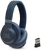 JBL - LIVE 650BTNC Wireless Noise Cancelling Over-the-Ear Headphones - Blue