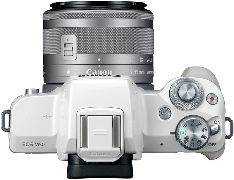 Canon Black EOS M50 Mirrorless Camera with 24.1 MegaPixels, 15-45mm Lens  Included 