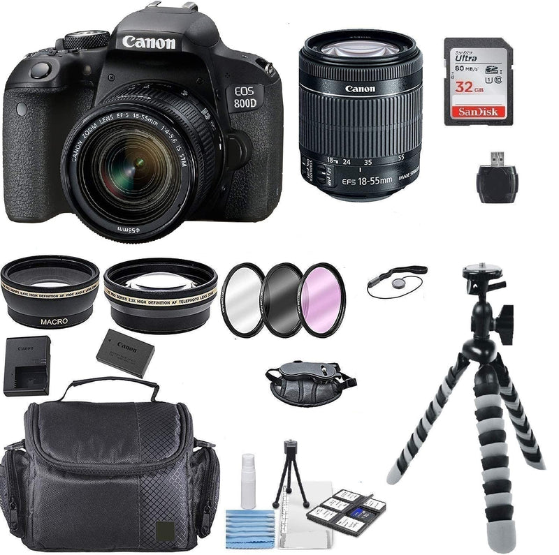 Canon EOS Rebel 800D DSLR Camera with 18-55mm Lens and Accessories