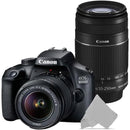 Canon EOS 4000D Rebel T100 18MP Digital SLR Camera with 18-55mm and Canon 55-250 IS II Lens