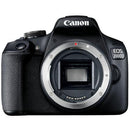 Canon EOS 2000D Digital SLR 24.1MP Camera with Canon 18-55mm and Canon 55-250 IS II Lens