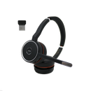 Jabra Evolve 75 DUO UC Bluetooth Wireless Headset with USB Dongle (Certified Renewed)