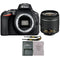 Nikon D5600 24.2MP Digital SLR Camera with 18-55mm f/3.5 - 5.6G VR AF-P DX Nikkor Lens
