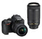 Nikon D3500 24.2MP DX-Format CMOS Sensor W/ AF-P DX NIKKOR 18-55mm and AF-P DX 70-300mm Lenses