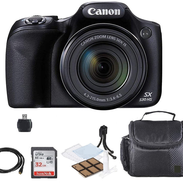 Canon PowerShot SX530 16.0-Megapixel HS Digital Camera store in Black